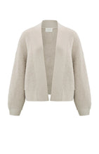 Afbeelding in Gallery-weergave laden, Yaya Open Cardigan 01-010043-309 Pure Cashmere Brown
