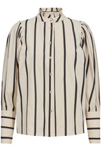 Afbeelding in Gallery-weergave laden, Co&#39;couture TessieCC Stripe Puff Shirt Marci Black 35311 78
