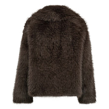 Afbeelding in Gallery-weergave laden, Co&#39;couture KitaCC Furry Jacket Walnut 30335 154
