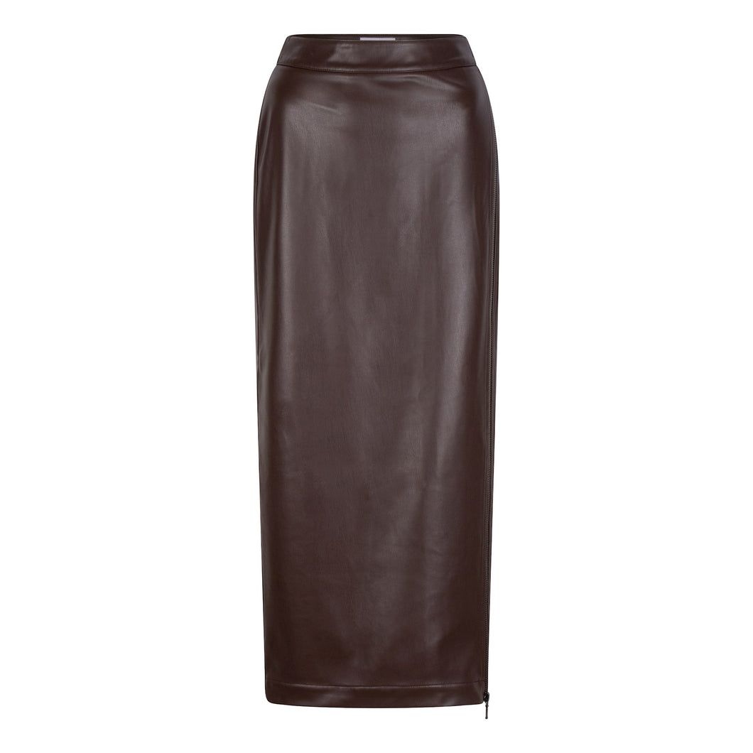 CHPTR-S Contemporary Skirt Chocolate Brown