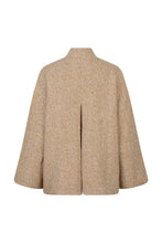 Afbeelding in Gallery-weergave laden, Ruby Tuesday Mille Lined Woolen Kimono Jacket w Collar Sand Melange T508-1214
