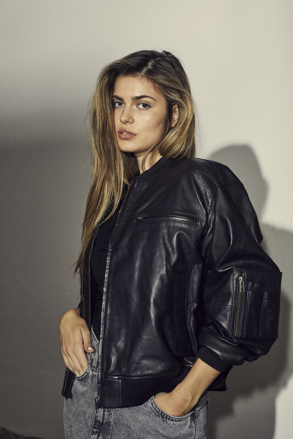 Co'couture PilotCC Oversized Leather Bomber 30162 96