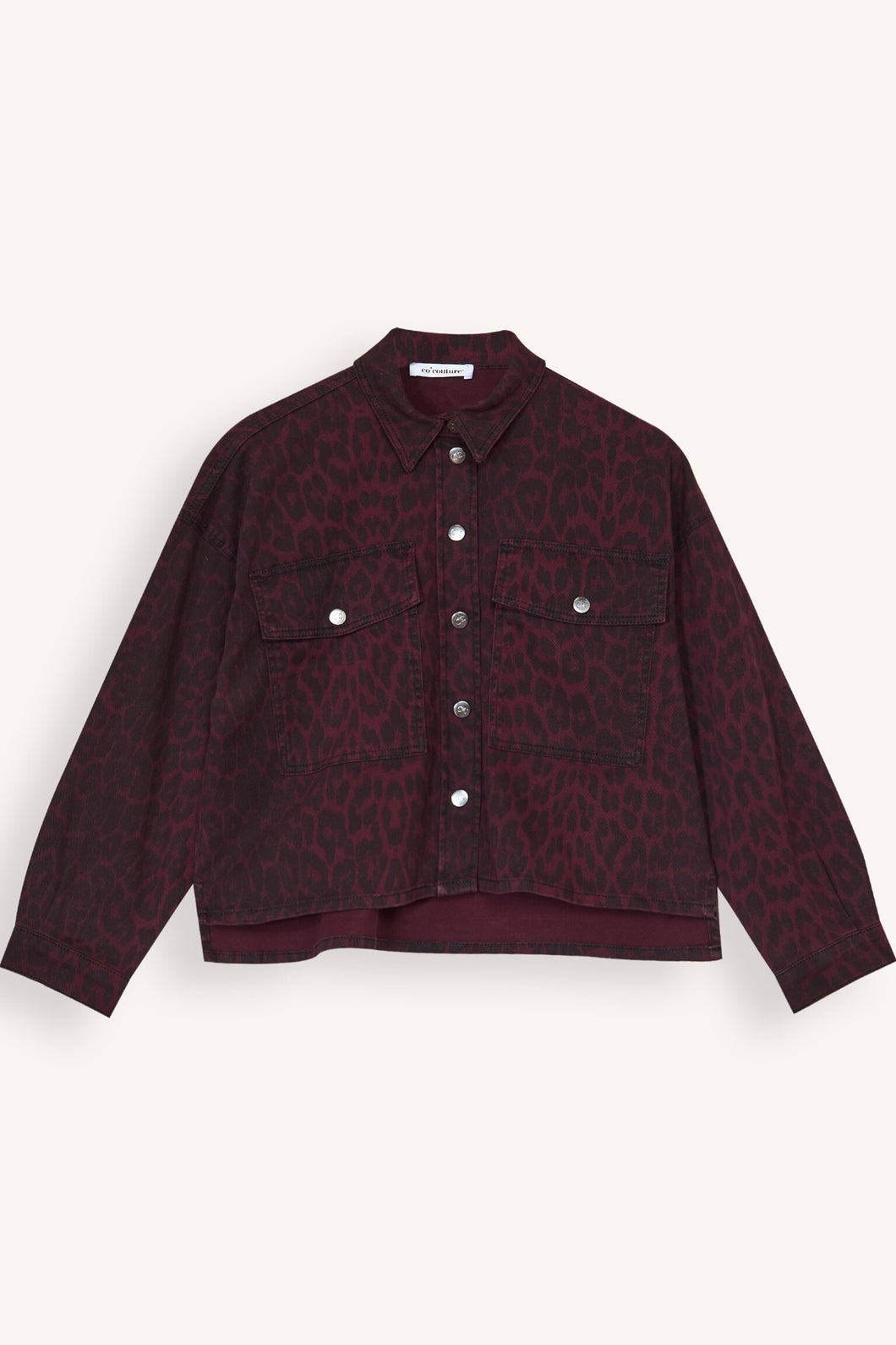 Co'couture LeoCC Denim Crop Shirt Winered 35931 87