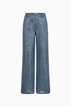 Afbeelding in Gallery-weergave laden, Co&#39;couture SequinCC Stripe Long Denim Pant Sky 31212-5054
