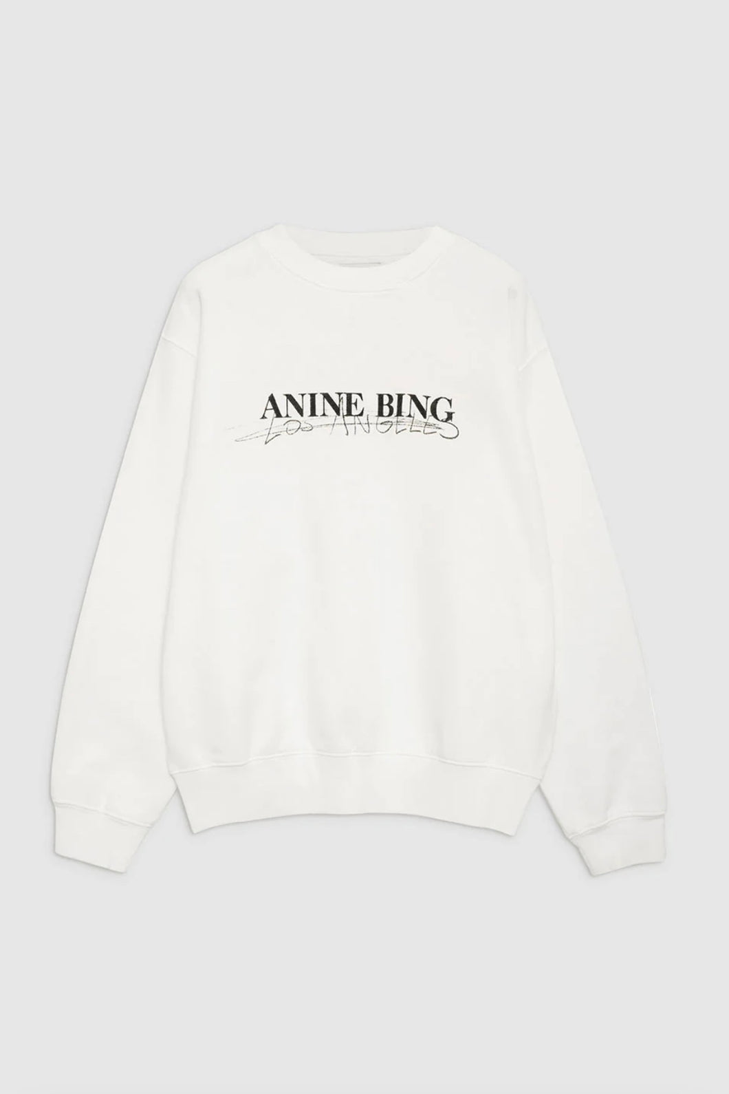 Anine Bing Ramona Sweatshirt Doodle Ivory A-08-10065-150