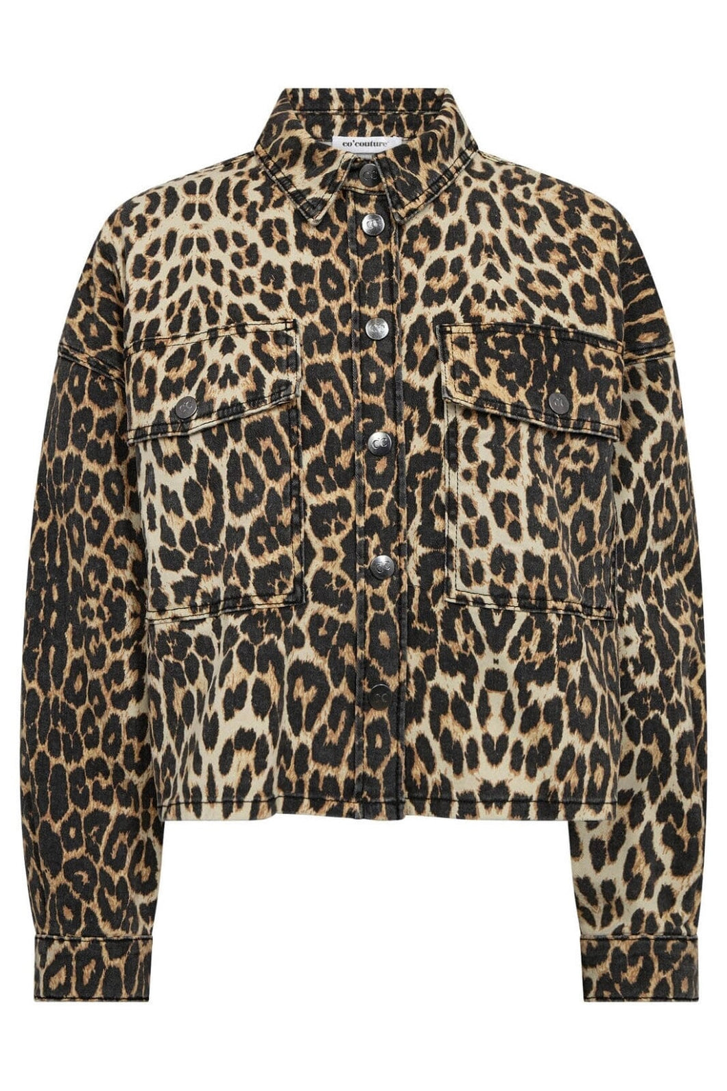 Co'couture Leocc Denim Crop  Shirt Khaki 35931 16