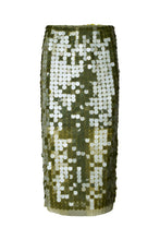 Afbeelding in Gallery-weergave laden, Rabens Saloner Clover Sequins Pencil Skirt - Lior Army Green W25232102
