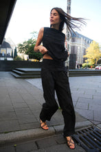 Afbeelding in Gallery-weergave laden, Rabens Saloner Supersize Anglaise Tank Top - Piper Caviar Black W25232111
