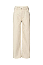 Afbeelding in Gallery-weergave laden, Rabens Saloner Denim Ecru Straight Pants - Fellini Ecru W25220103
