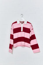 Afbeelding in Gallery-weergave laden, Coco Y Maria Coco Polo PINK- BORDEAUX STRIPE
