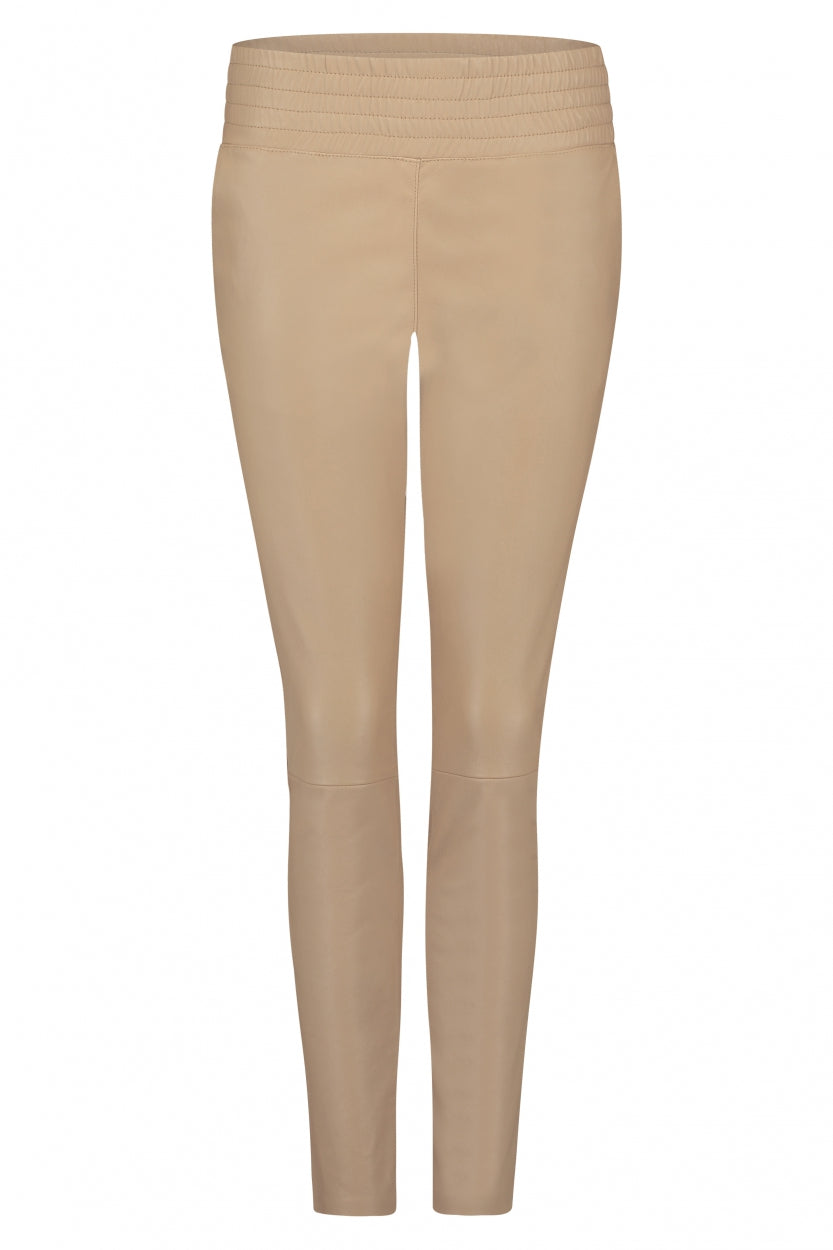 Ibana Colette Leather Pants 300000016 Latte Latte