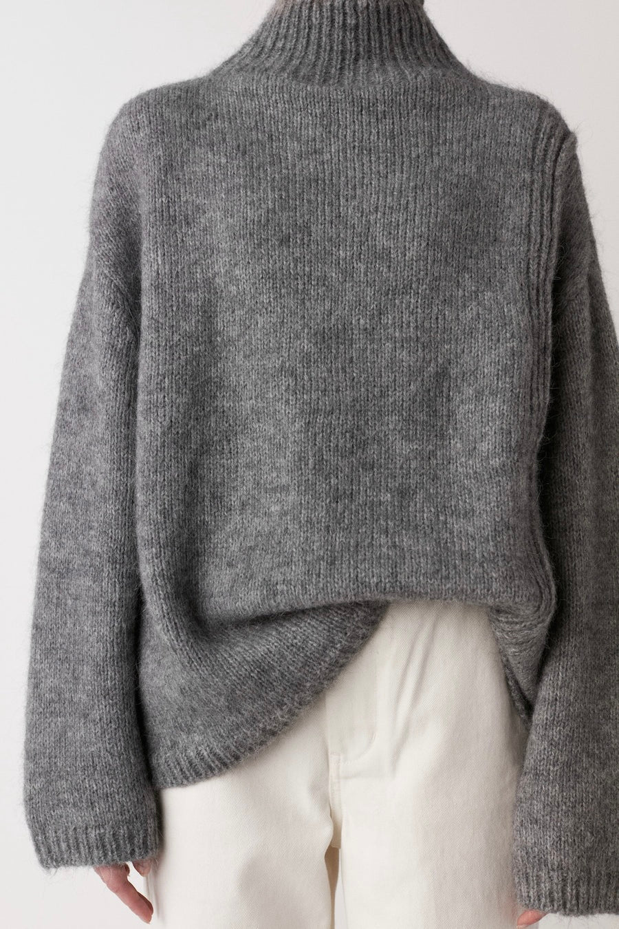 Rabens Saloner Elsy Sweater Grey Melange W23362308