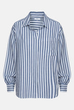 Afbeelding in Gallery-weergave laden, Âme Antwerp Daddy Shirt White With Blue Stripes C3
