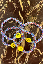 Afbeelding in Gallery-weergave laden, Jewels by SJ armband Smiley Glassbeads Yellow/ Blue 29,95

