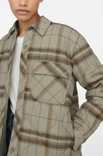 Afbeelding in Gallery-weergave laden, Anine Bing Jacob Jacket Green Khaki PLaid A-01-7108-017
