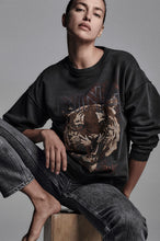 Afbeelding in Gallery-weergave laden, Anine Bing Tiger Sweatshirt  Black A-08-5002-000
