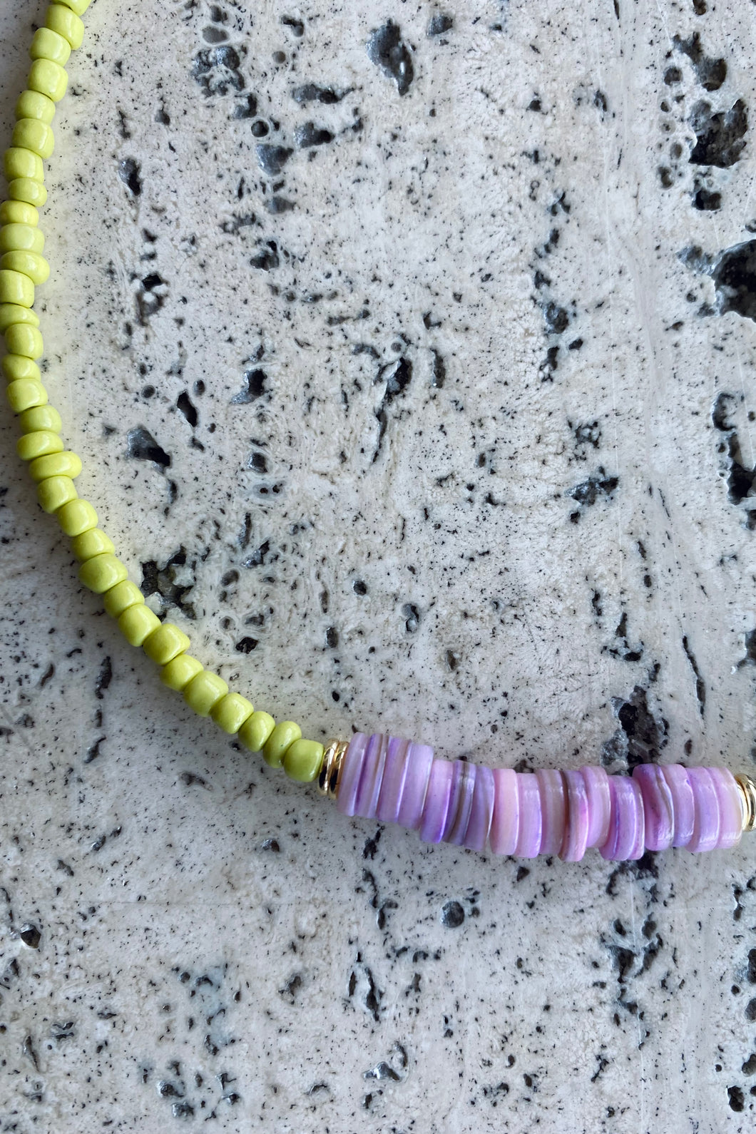 Jewels By SJ 69.95 Lilac And Lemon Necklace