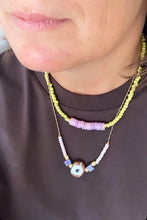 Afbeelding in Gallery-weergave laden, Jewels By SJ 69.95 Lilac And Lemon Necklace
