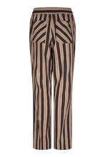 Afbeelding in Gallery-weergave laden, Ruby Tuesday Minas Straight Leg Pants Camel Stripe T212-1649
