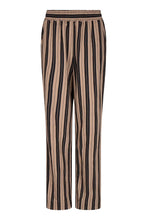 Afbeelding in Gallery-weergave laden, Ruby Tuesday Minas Straight Leg Pants Camel Stripe T212-1649
