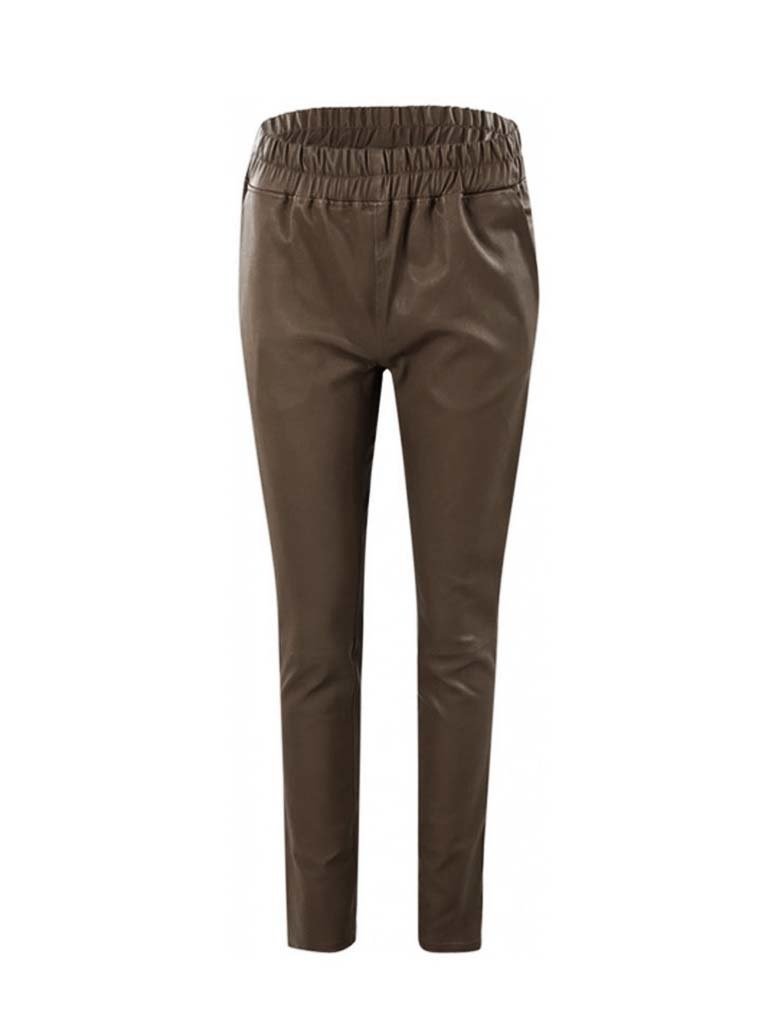 Est'Chino Stretch Leather Moral Taupe - Forest if